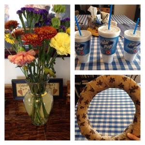 Flowers, Polar Pops, and a Thanksgiving wreath